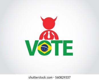 Brazil Vote Podium Corrupt Politician