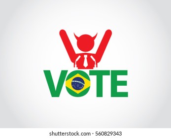 Brazil Vote Podium Corrupt Politician Win