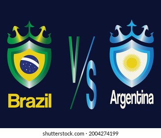 Brazil vs Argentina final match background design