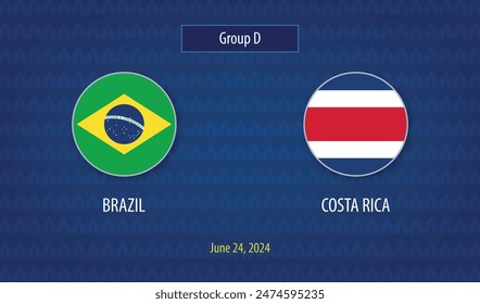 Brasil vs Costa Rica transmiten el torneo Plantilla América 2024