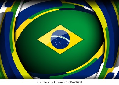 brazil wave color backgrounds, vector illustration