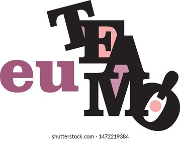 Brazilian abstract letter "Eu te amo"