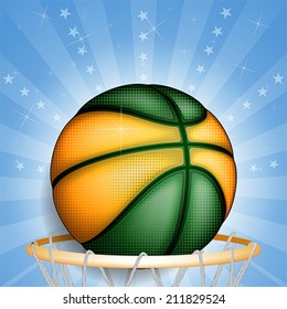 Brazilian basket ball, vector 