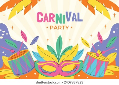 Carnival Poster Template Vectorillustration Stock Vector (Royalty Free)  189317489