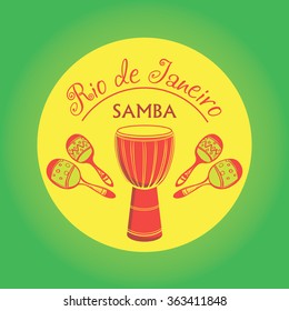 Brazilian Carnival logo and emblem