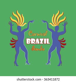 Brazilian Carnival logo and emblem