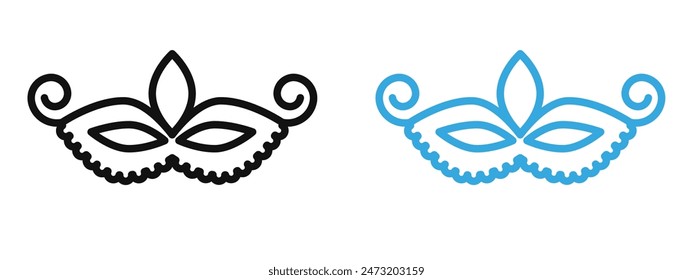Brazilian Carnival Mask Icon Perfect for Festival and Cultural Events