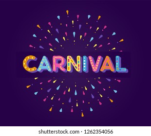 Brazilian Carnival, music festival, masquerade flyer template