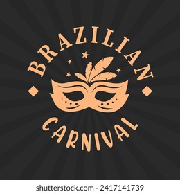 Brazilian Carnival Social Media Post Illustration