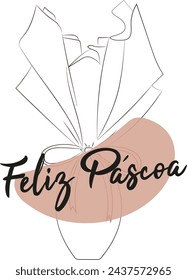 brazilian easter egg with bow