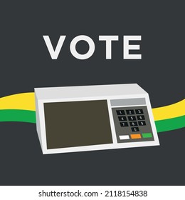 Brasilianische elektronische Wahlurne, Wahlen in Brasilien.