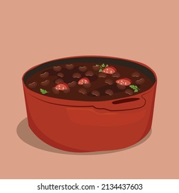 Brazilian Feijoada. Brazilian Feijoada. Brazilian beans.