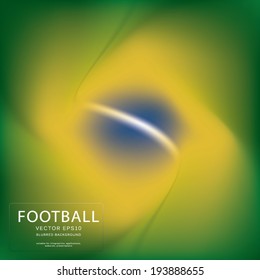 Brazilian flag blurred background suitable for presentations, magazines, posters, etc. Eps10 vector illustration.