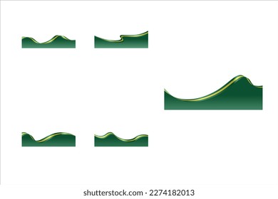 Brazilian Flag Border Design Vector