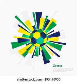 Brazilian flag colour based information graph concepts.  cover design, book design, website background, CD cover, advertising and other print field in use.