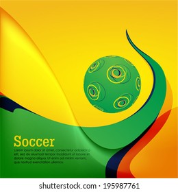 Brazilian flag colour based information graph concepts. cover design, book design, website background, CD cover, advertising and other print field in use.