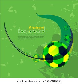 Brazilian flag concepts for football festive season. colour of Brazil flag football glares, concepts cover design, book design, website background, CD cover, advertising and other print field in use.