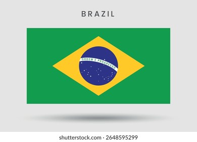 Brazilian Flag Representation by designed
