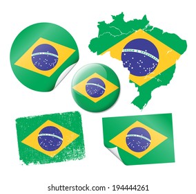 Brazilian flags