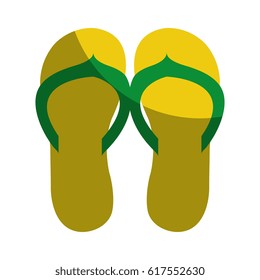 brazilian flip flops icon