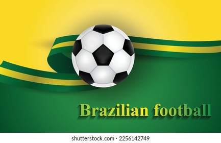 Brazilian football banners, brazilian flag colors