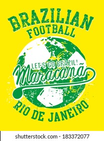 brazilian football cup vector art