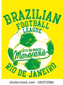 brazilian football cup vector art