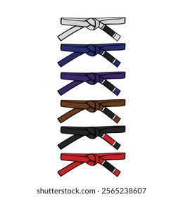 Brazilian jiu-jitsu belt levels for adults, Brazilian jiu-jitsu belt design.