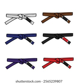 Brazilian jiu-jitsu belt levels for adults, Brazilian jiu-jitsu belt design.