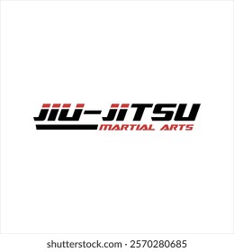 Brazilian Jiu-Jitsu BJJ Martial Arts logo template design vector