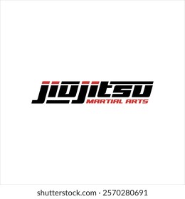 Brazilian Jiu-Jitsu BJJ Martial Arts logo template design vector