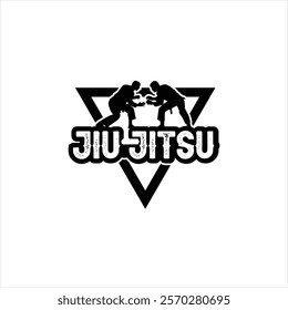 Brazilian Jiu-Jitsu BJJ Martial Arts logo template design vector