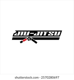 Brazilian Jiu-Jitsu BJJ Martial Arts logo template design vector