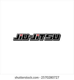 Brazilian Jiu-Jitsu BJJ Martial Arts logo template design vector