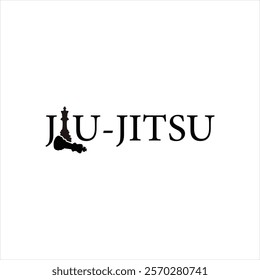 Brazilian Jiu-Jitsu BJJ Martial Arts logo template design vector