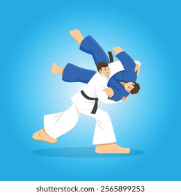 brazilian jiu-jitsu bjj simple logo icon