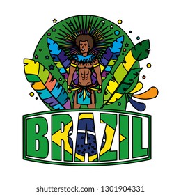 brazilian male dancer with brazil label