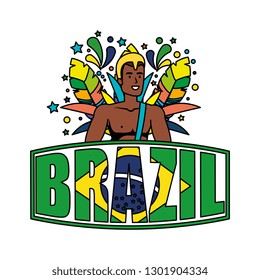 brazilian male dancer with brazil label