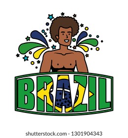 brazilian male dancer with brazil label