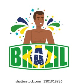 brazilian male dancer with brazil label