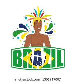 brazilian male dancer with brazil label