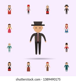 Brazilian, man cartoon icon. Universal set of people around the world for website design and development, app development