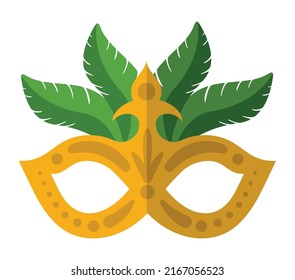 brazilian mask desgin over white