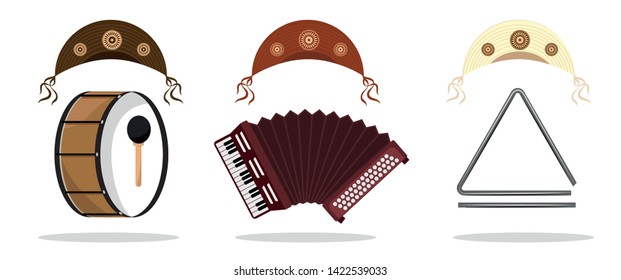 
Brazilian northeastern musical instrument - Vector