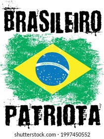 Brazilian Patriot Vector Design Print