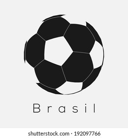 Brazilian Soccer Ball Icon | EPS10 Vector