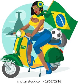 Brazilian soccer fan