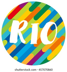 Brazilian Summer Games 2016 background. Rio de Janeiro banner. Vector EPS 10