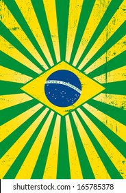 Brazilian sunbeams poster. A poster on brazilian theme for you.