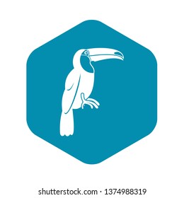 Brazilian toucan icon. Simple illustration of brazilian toucan vector icon for web